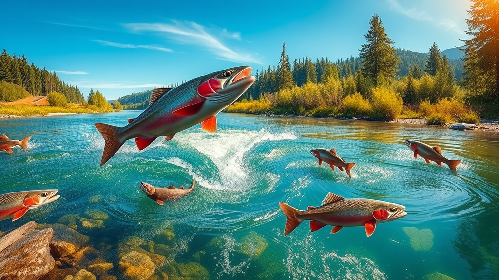 Restored Snohomish Sound with vibrant wildlife, salmon, and clean waters—optimistic future for snohomish sound environmental issues.